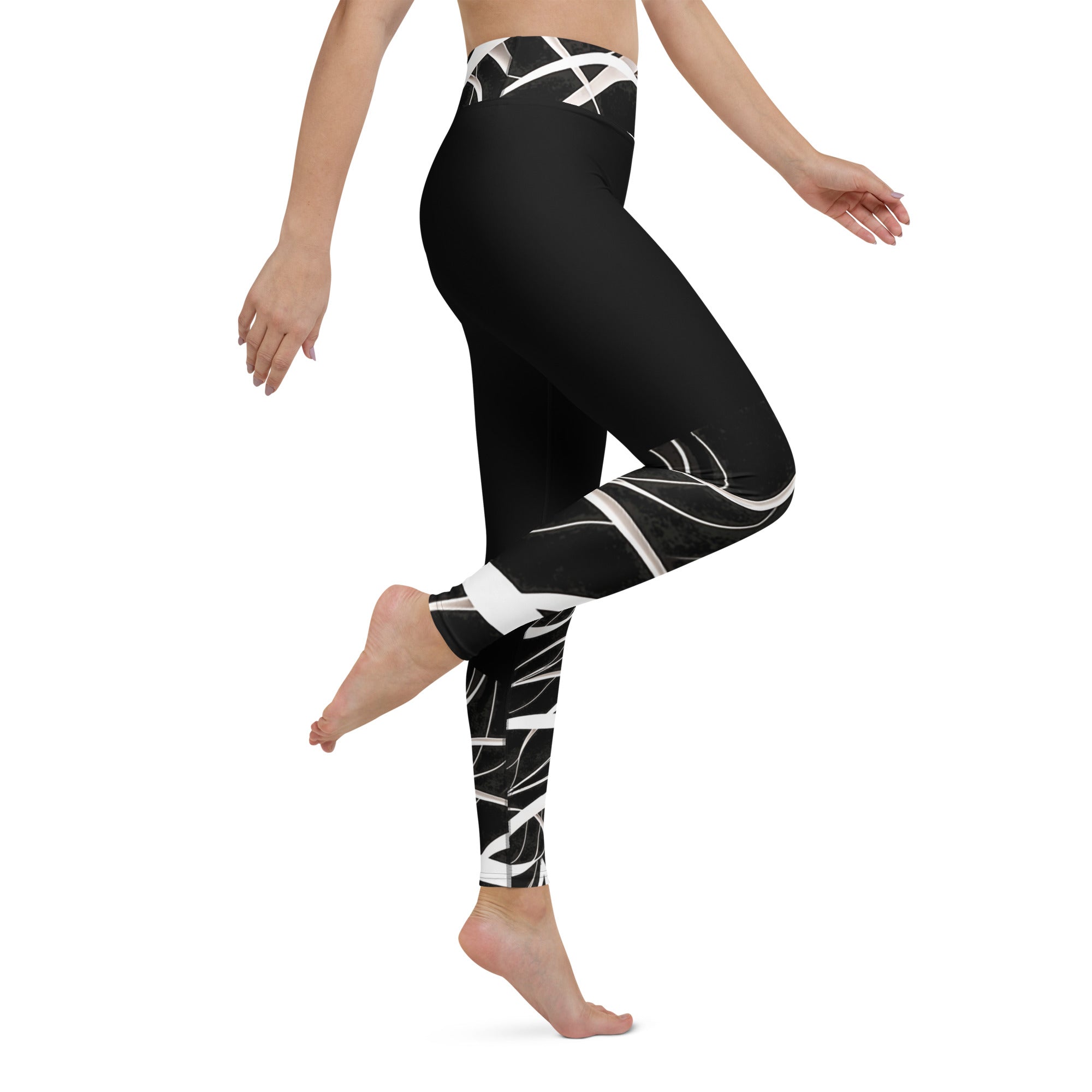 Unique Look Leggings. Gym or Yoga Pants. Abstract Modern Art Streetwear by WickedYo.